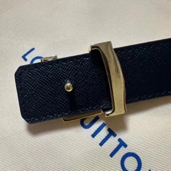 Louis Vuitton Monogram Leather Belt 💛 Gold LV Buckle 85cm / 34in - Picture 5 of 5